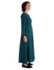 Mittelalter Kleid Lauretta in Grün Seitenansicht