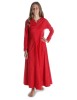 Mittelalter Kleid Catella in Feuerrot Frontansicht