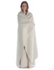Wikinger Umhang Kristin in Beige Frontansicht
