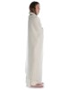 Wikinger Umhang Kristin in Beige Seitenansicht